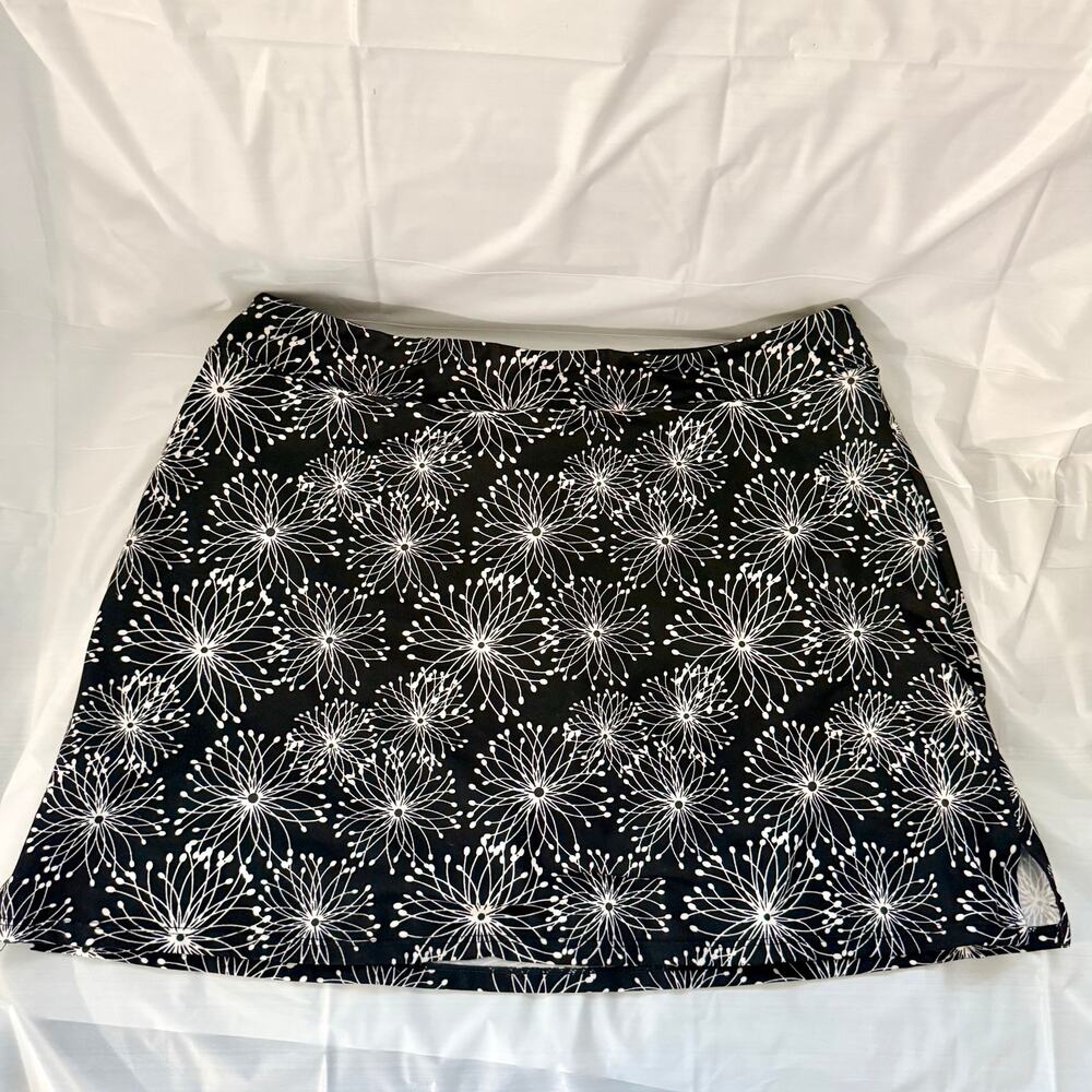 Tranquility Skort Womens Large Black Mini Skirt Golf Tennis Athleisure Ladies